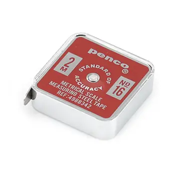 Rotes Penco-Taschenmaßband, 2 m