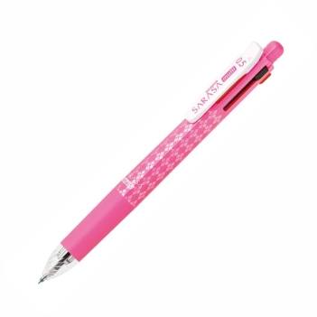 Zebra 4 farbige Kugelschreiber rosa 0,5 mm