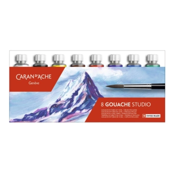Caran D'Ache Set 8 Tuben Gouache Studio 10ml