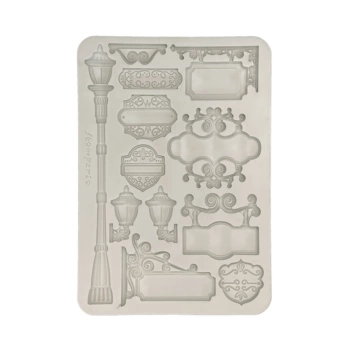 Art of Travelling Stamperia A5 Silicone Mould for Street Lamps and Signs