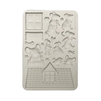 Molde de silicona Ratón Family Stamperia