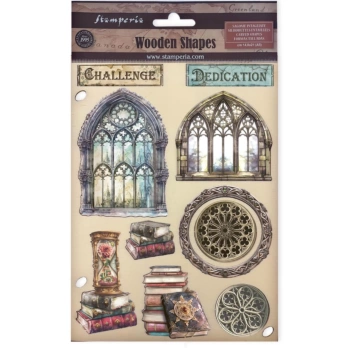 Elementy Die-cuts Drewniane Master of Magic Stamperia