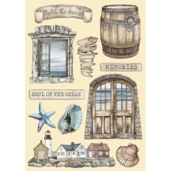 Stamperia Silent Sea Houten Die-Cuts Soul Of The Ocean 