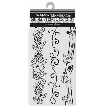 Stencil Bordi Romantic Hidden Grove Stamperia 12x25cm