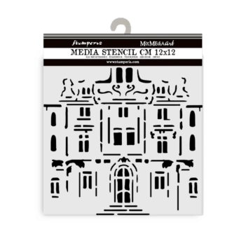 SUPER ANGEBOT **40%** Stamperia Art of Travelling Schablone Schloss 12x12cm