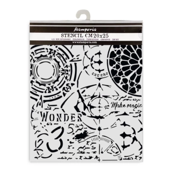 Stencil template Gothic Texture Master of Magic Stamperia 20x25cm