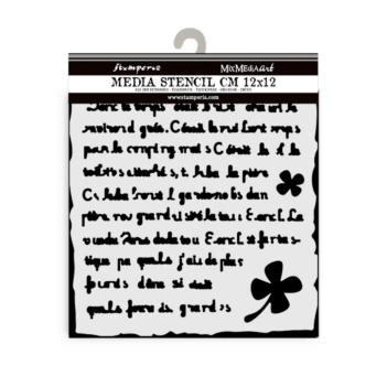 Stamperia Art of Travelling Schablone Brief 12x12cm