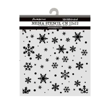 Stencil “Christmas Snowflakes Winter Magic” di Stamperia, 12x12 cm