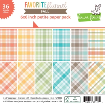 Lawn Fawn Paper Kit Favorite Flannel Fall 15x15cm