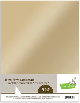 Metaliczny Cardstock Champagne Lawn Fawn