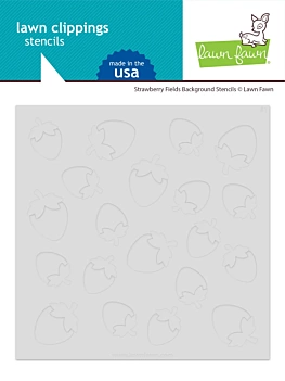 Plantilla de stencil Strawberry Fields Background Lawn Fawn