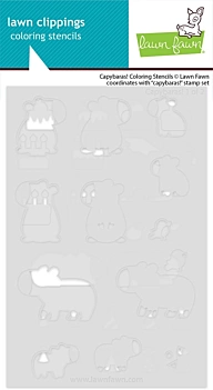 Lawn Fawn Stencil Capybaras! 