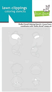 Plantilla Stencil Shello Friend Lawn Fawn