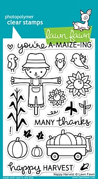 Lawn Fawn Transparente Stempel Happy Harvest
