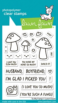 Lawn Fawn Transparente Stempel To My Fungi
