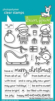 Lawn Fawn Transparente Stempel Ho-Ho-Holidays