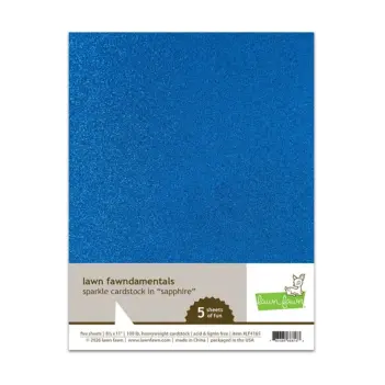 Set van 5 kartonnen vellen Sapphire van Lawn Fawn