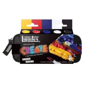 Kit de peinture 3D + trousse Liquitex 118 ml