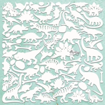 Podstawa do Albumu Die-Cuts Chipboard Dino Mintay