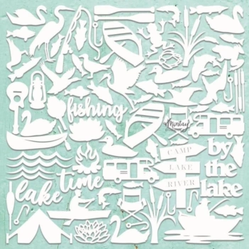 Podstawa do Albumu Die-Cuts Chipboard Lake Mintay