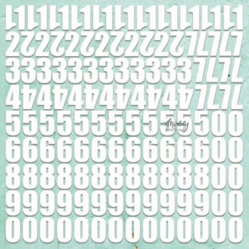 Die-Cuts Chipboard Numbers 2 Mintay