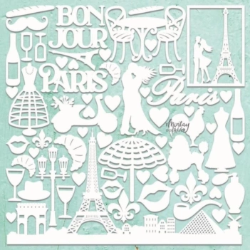 Die-Cuts in Truciolato Paris Mintay