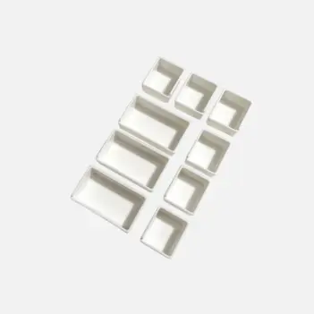 Set mit 9 leeren Förmchen für die tragbare Kunststoff-Mikropalette „Micro Full &amp; Half Pan New Wave“
