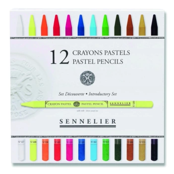 Caja 12 minas lápiz pastel surtidos Sennelier