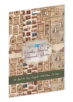 Kit 4 papeles de arroz I Wizarding Adventure III PapersForYou 54x33cm