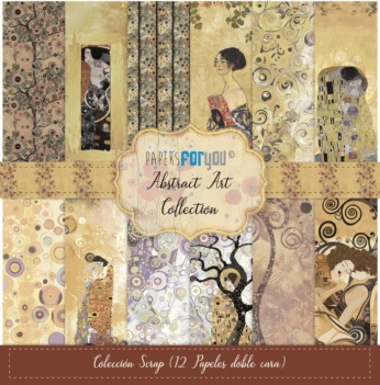 SUPER AANBIEDING **40%** PapersForYou Abstract Art scrapbooking kit 30x30cm
