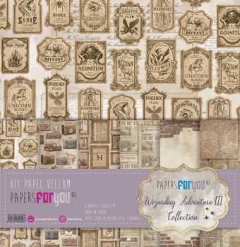 Wizarding Adventure III kit papier calque PapersForYou 30x31cm