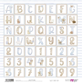 Papel Abc Sweet Baby Boy PapersForYou 30x30cm