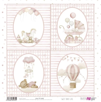 Papel Carrito Sweet Baby Girl PapersForYou 30x30cm