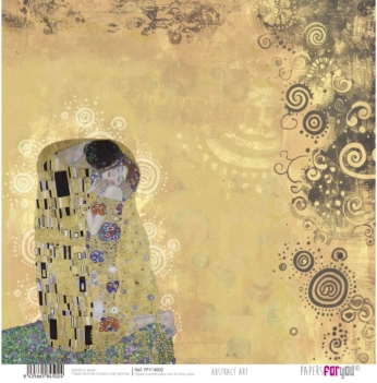 Carta d'arte astratta Kiss PapersForYou 30x30cm
