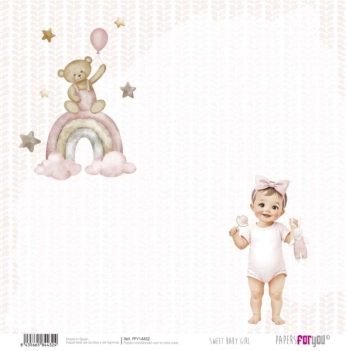 Papel Osito Sweet Baby Girl PapersForYou 30x30cm