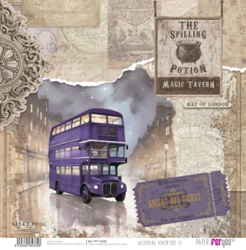 Bus en papier Wizarding Adventure III PapersForYou 30x30cm