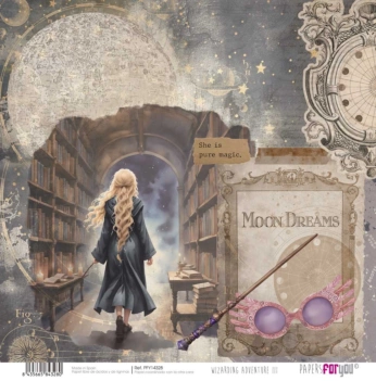 Papier Moon Dreams Wizarding Adventure III PapersForYou 30x30cm