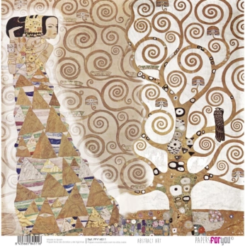 Mulher de papel Arte abstrata PapersForYou 30x30cm