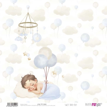 Papel Balões Sweet Baby Boy PapersForYou 30x30cm