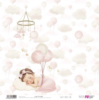 Balões de papel Sweet Baby Girl PapersForYou 30x30cm