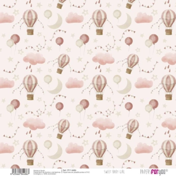 Papel de tecido IV Sweet Baby Girl PapersForYou 30x30cm