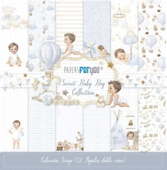 Kit de Scrapbooking Sweet Baby Boy PapersForYou 30x30cm