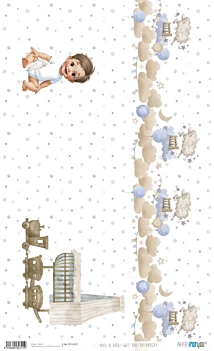 Papel de arroz Infantário Sweet Baby Boy PapersForYou 54x33cm