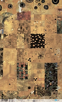 Papier de riz Patches Art abstrait PapersForYou 54x33cm