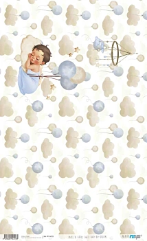 Papel de arroz Sonhos Sweet Baby Boy PapersForYou 54x33cm