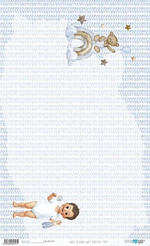 Papel de arroz Ursinho Sweet Baby Boy PapersForYou 54x33cm