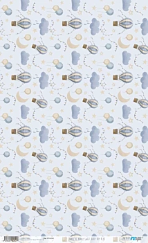 Papel de arroz Lua Sweet Baby Boy PapersForYou 54x33cm