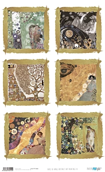 Papel de arroz Paintings IV Abstract Art PapersForYou 54x33cm