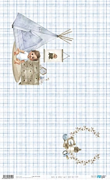 Papel de arroz Tipi Sweet Baby Boy PapersForYou 54x33cm