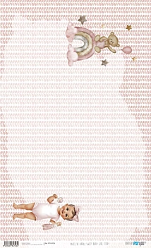 Papel de arroz Osito Sweet Baby Girl PapersForYou 54x33cm